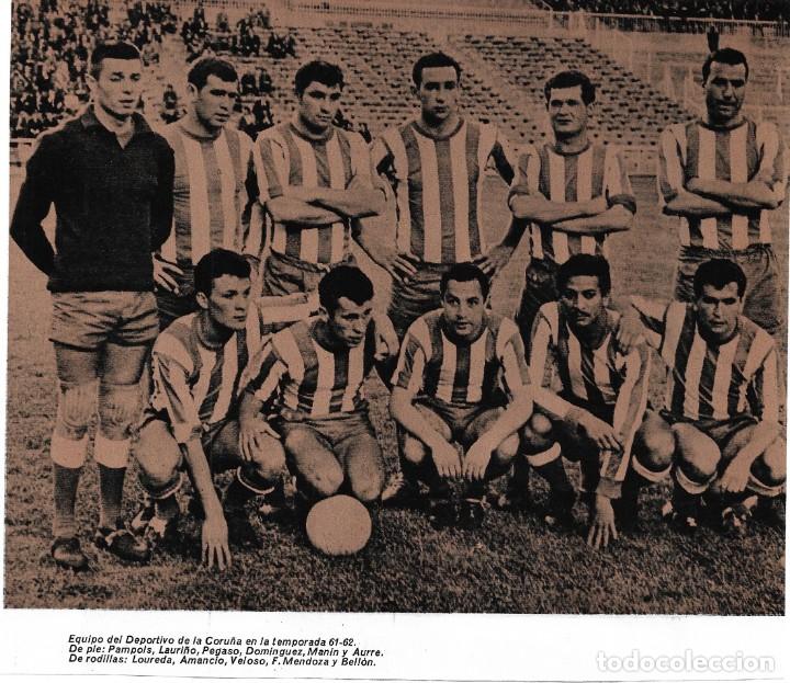 Collezionismo sportivo: DEPORTIVO DE LA CORU&Ntilde;A: Gran recorte de un equipo de la temporada 61-62