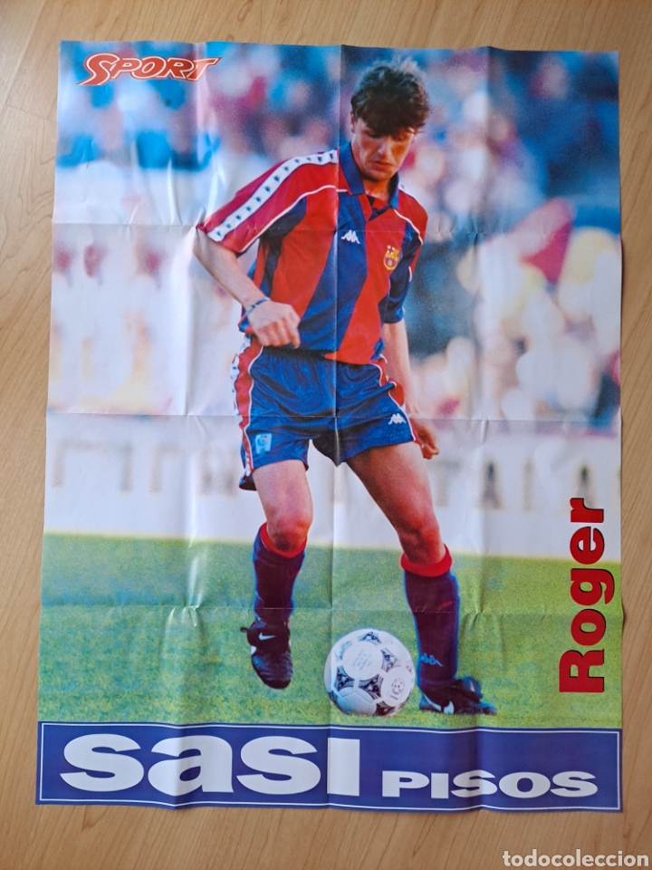 Coleccionismo deportivo: Poster Roger FC Barcelona. Diari Sport