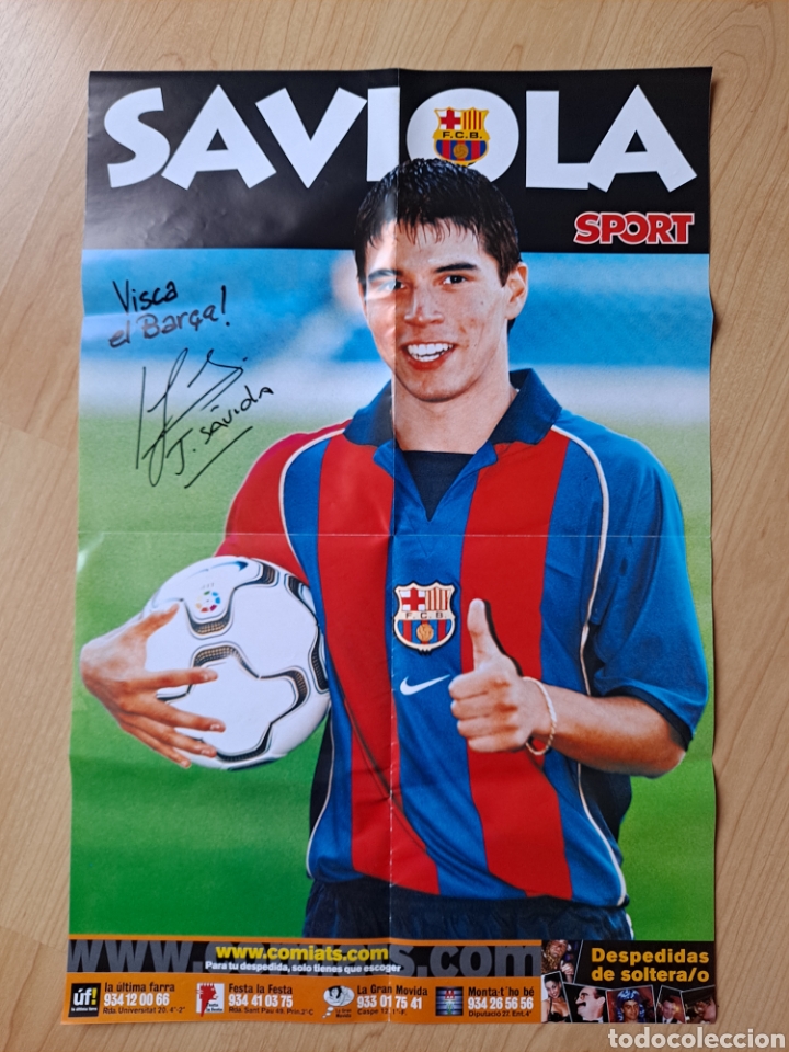 Collectionnisme sportif: Poster Saviola FC Barcelona. Diari Sport