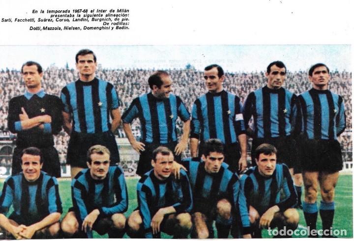 Collezionismo sportivo: INTER DE MIL&Aacute;N: Recorte de un equipo de la temporada 67-68