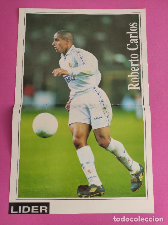 Sammelleidenschaft Sport: POSTER ROBERTO CARLOS REAL MADRID - REVISTA EQUIPO LIDER