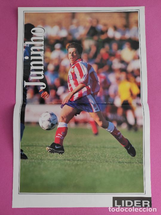 Sammelleidenschaft Sport: POSTER JUNINHO ATLETICO DE MADRID - REVISTA EQUIPO LIDER ATLETI