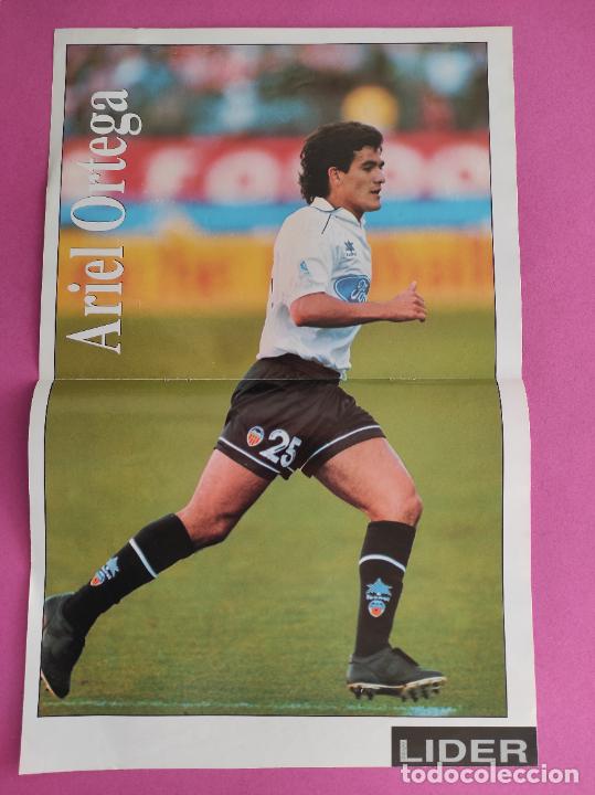 Sammelleidenschaft Sport: POSTER ARIEL ORTEGA VALENCIA CF - REVISTA EQUIPO LIDER