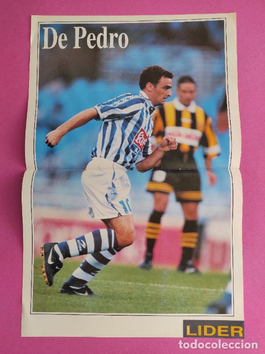 Collezionismo sportivo: POSTER DE PEDRO REAL SOCIEDAD - REVISTA EQUIPO LIDER
