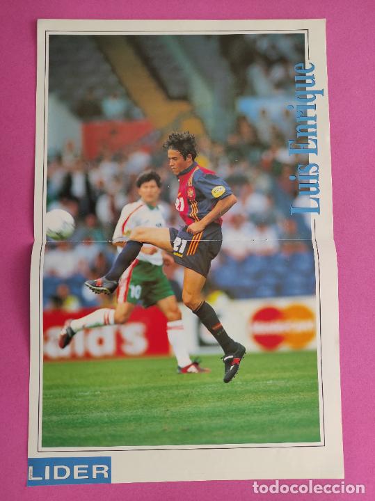 Collezionismo sportivo: POSTER LUIS ENRIQUE SELECCION ESPA&Ntilde;OLA - REVISTA EQUIPO LIDER ESPA&Ntilde;A