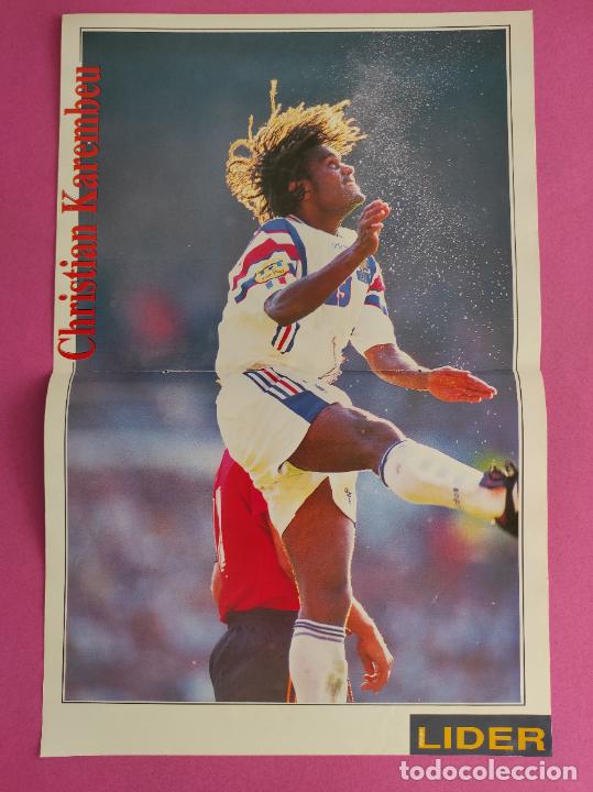 Collezionismo sportivo: POSTER CHRISTIAN KAREMBEU - REVISTA EQUIPO LIDER - SELECCION FRANCIA