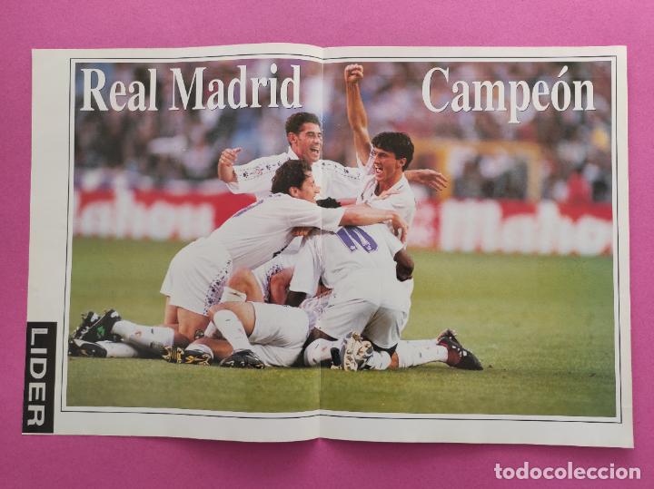 Collezionismo sportivo: POSTER REAL MADRID CAMPEON LIGA 96/97 - REVISTA EQUIPO LIDER 1996/1997