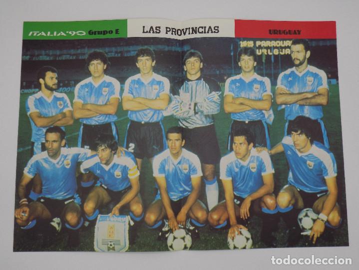 Coleccionismo deportivo: POSTER ITALIA 90-URUGUAY-COREA - Foto 1