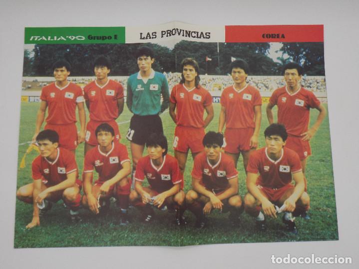 Coleccionismo deportivo: POSTER ITALIA 90-URUGUAY-COREA - Foto 2