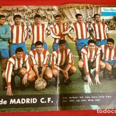 Coleccionismo deportivo: AT. DE MADRID (1967) POSTER TELE EXPRES 33,50X24 CM - 1ª DIVISIÓN LIGA FUTBOL - GENTILEZA PHILCO. Lote 251112560