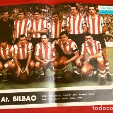 Coleccionismo deportivo: AT. BILBAO (1967) POSTER TELE EXPRES 33,50X24 CM - 1ª DIVISIÓN LIGA FUTBOL - GENTILEZA PHILCO. Lote 251112760