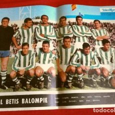 Coleccionismo deportivo: REAL BETIS (1964) POSTER TELE EXPRES 33,50X24 CM - 1ª DIVISIÓN LIGA FUTBOL - GENTILEZA PHILCO