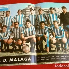 Coleccionismo deportivo: C. D. MALAGA (1964) POSTER TELE EXPRES 33,50X24 CM - 1ª DIVISIÓN LIGA FUTBOL - GENTILEZA PHILCO. Lote 251113790