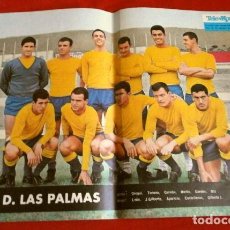 Coleccionismo deportivo: U.D. LAS PALMAS (1964) POSTER TELE EXPRES 33,50X24 CM - 1ª DIVISIÓN LIGA FUTBOL - GENTILEZA PHILCO. Lote 251114020