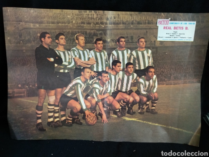 Collezionismo sportivo: Poster Real Betis B, temporada 1964-65, semana