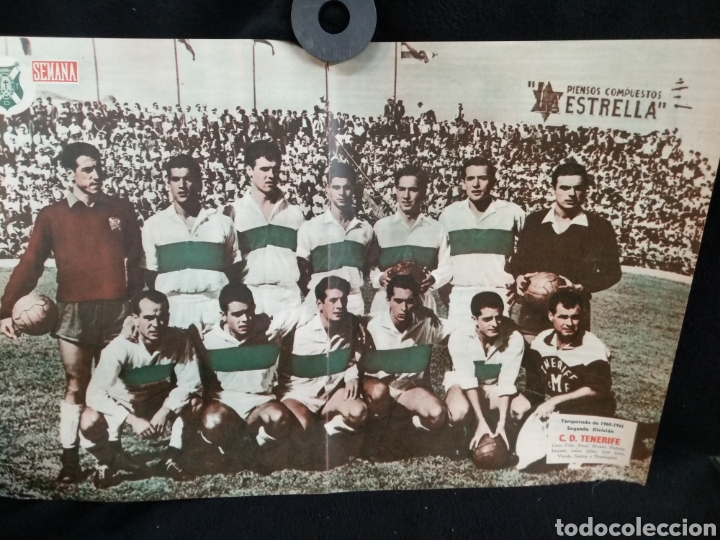 Collezionismo sportivo: Poster C.D Tenerife. temporada 1960-61, segunda divisi&oacute;n
