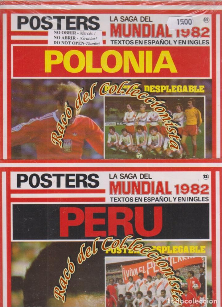 Collezionismo sportivo: POLONIA, PERU, POSTERS LA SAGA DEL MUNDIAL 1982, NS. 11 Y 12