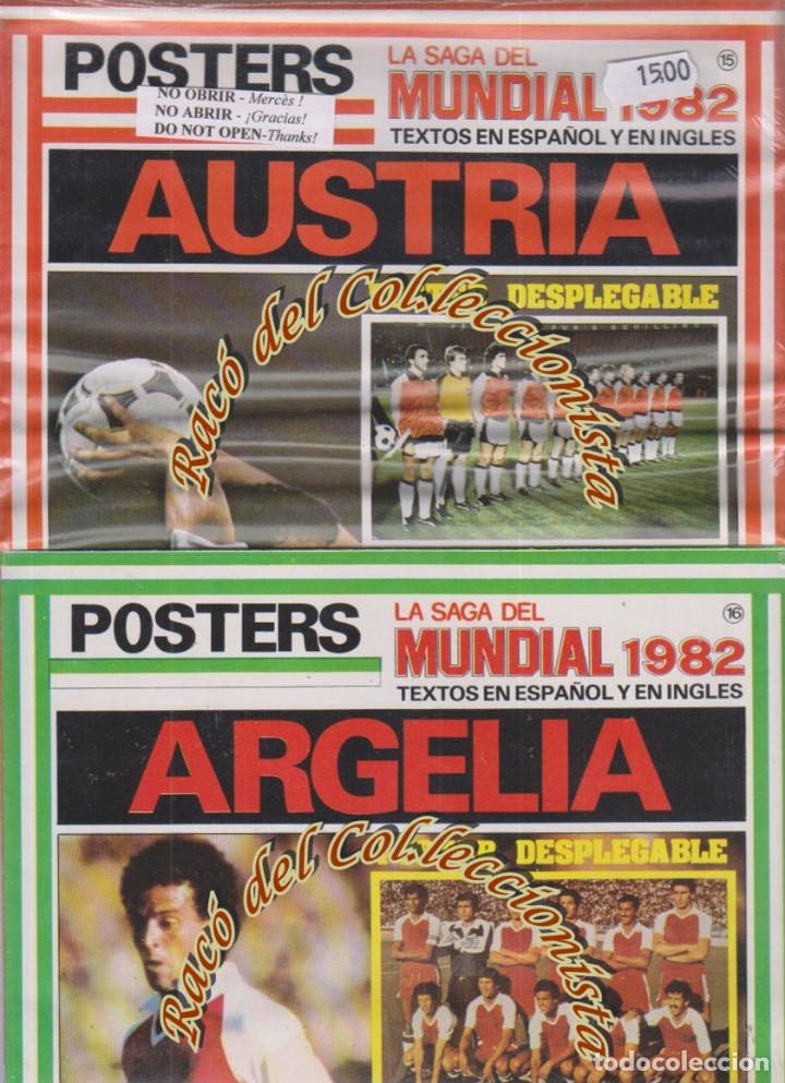 Collezionismo sportivo: AUSTRIA, ARGELIA, POSTERS LA SAGA DEL MUNDIAL 1982, NS. 15 Y 16