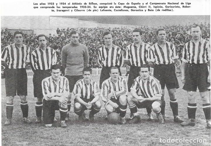 Collezionismo sportivo: ATHLETIC DE BILBAO: Recorte de un equipo de la temporada 33-34