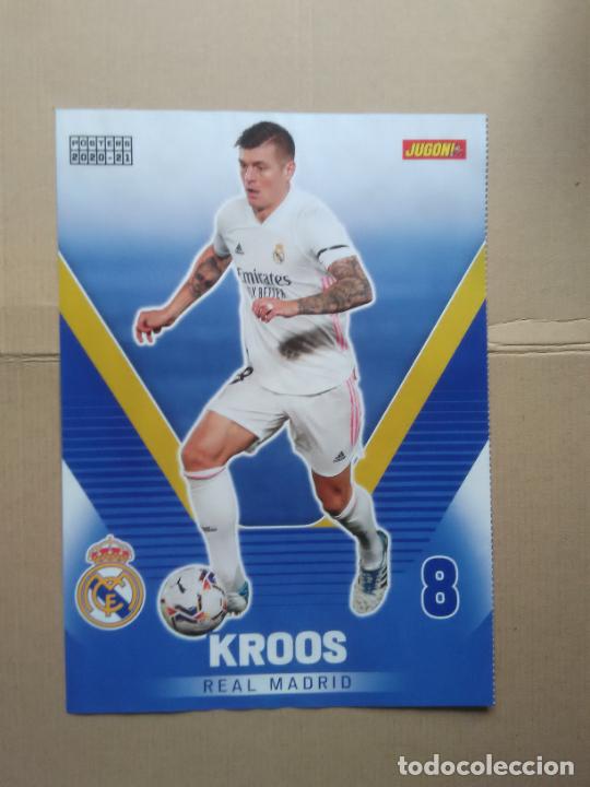 Coleccionismo deportivo: TONI KROOS REAL MADRID EN-NESYRI SEVILLA DOBLE P&Oacute;STER 1 P&Aacute;GINA REVISTA JUG&Oacute;N 2020-2021 LIGA 20-21
