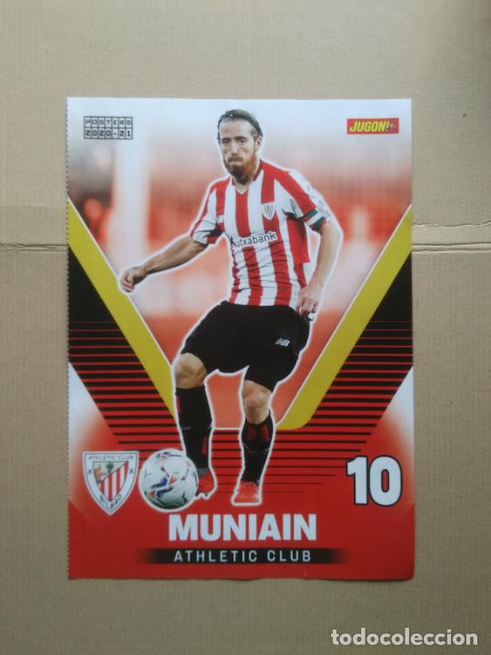Coleccionismo deportivo: IKER MUNIAIN ATHLETIC BILBAO LEDESMA C&Aacute;DIZ DOBLE P&Oacute;STER 1 P&Aacute;GINA REVISTA JUG&Oacute;N 2020-2021 LIGA 20-21