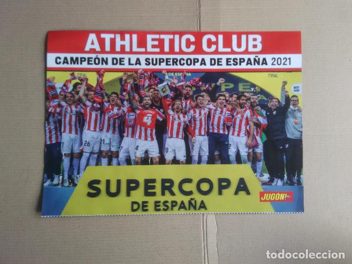 Coleccionismo deportivo: PLANTILLA ATHLETIC CLUB BILBAO CAMPE&Oacute;N SUPERCOPA ESPA&Ntilde;A 2020-2021 P&Oacute;STER 1 P&Aacute;G REVISTA JUG&Oacute;N 20-21