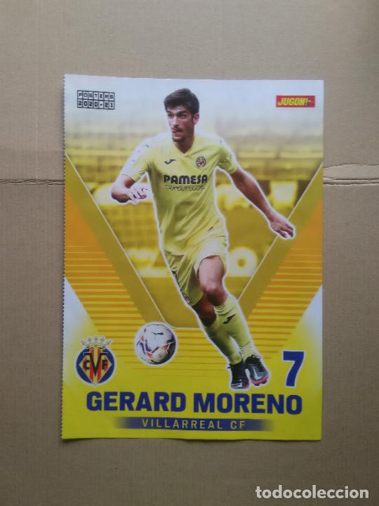 Coleccionismo deportivo: GERARD MORENO VILLARREAL P&Oacute;STER 1 P&Aacute;GINA REVISTA JUG&Oacute;N 20-21 LIGA F&Uacute;TBOL 2020-2021