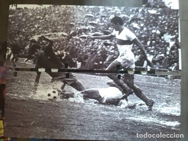Coleccionismo deportivo: L&aacute;mina decorativa doble Bar&ccedil;a FCB Vintage foto antigua Blanco y Negro. Medidas: 15 X 40 cm por l&aacute;m