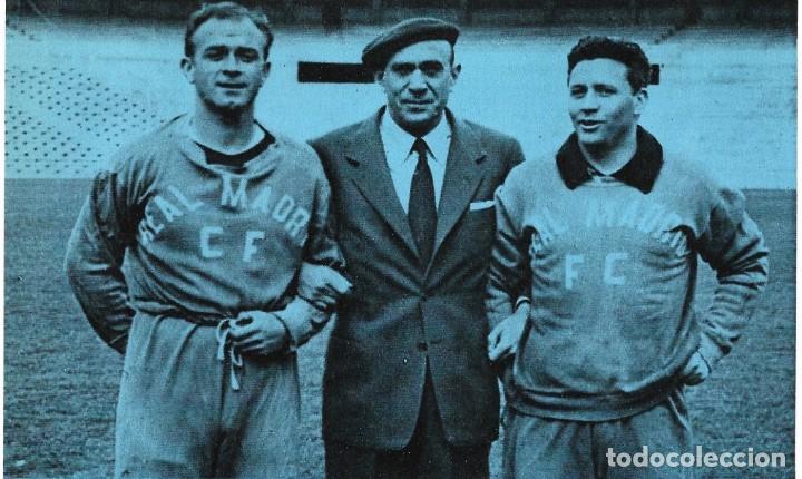 Sammelleidenschaft Sport: REAL MADRID: Recorte de DI STEFANO y MOLOWNY con LU&Iacute;S REGUEIRO.
