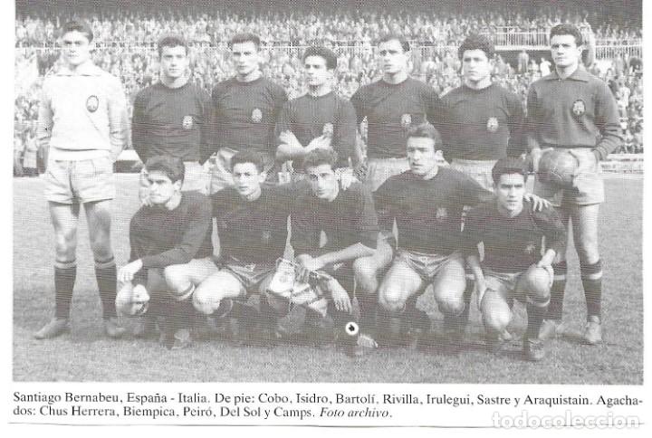 Sammelleidenschaft Sport: SELECCI&Oacute;N ESPA&Ntilde;OLA DE F&Uacute;TBOL PROMESAS: Recorte de un equipo de 1959