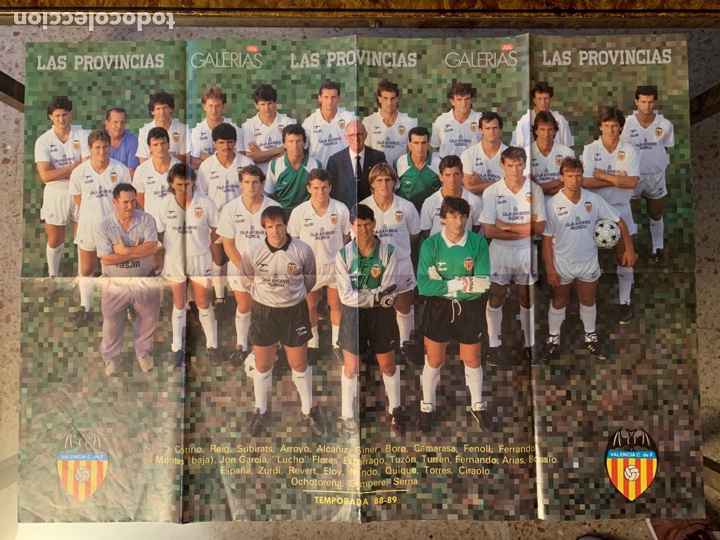 Collezionismo sportivo: P&oacute;ster Valencia 88 89 y Pamesa Valencia