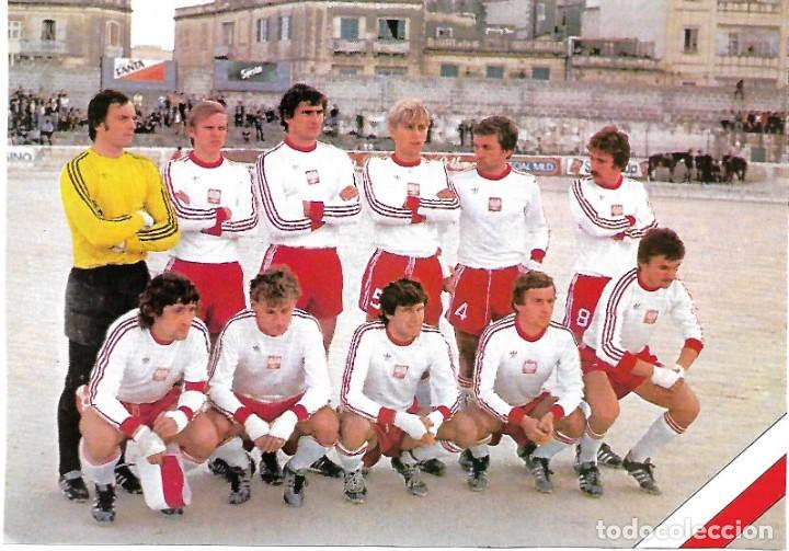 Collezionismo sportivo: SELECCI&Oacute;N DE F&Uacute;TBOL DE POLONIA: Gran recorte de un equipo de los primeros a&ntilde;os 80