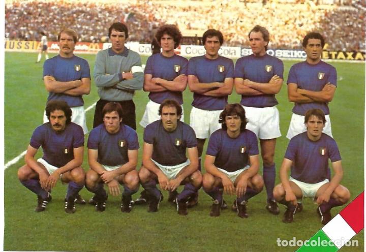 Collezionismo sportivo: SELECCI&Oacute;N DE F&Uacute;TBOL DE ITALIA: Gran recorte de un equipo de los primeros a&ntilde;os 80