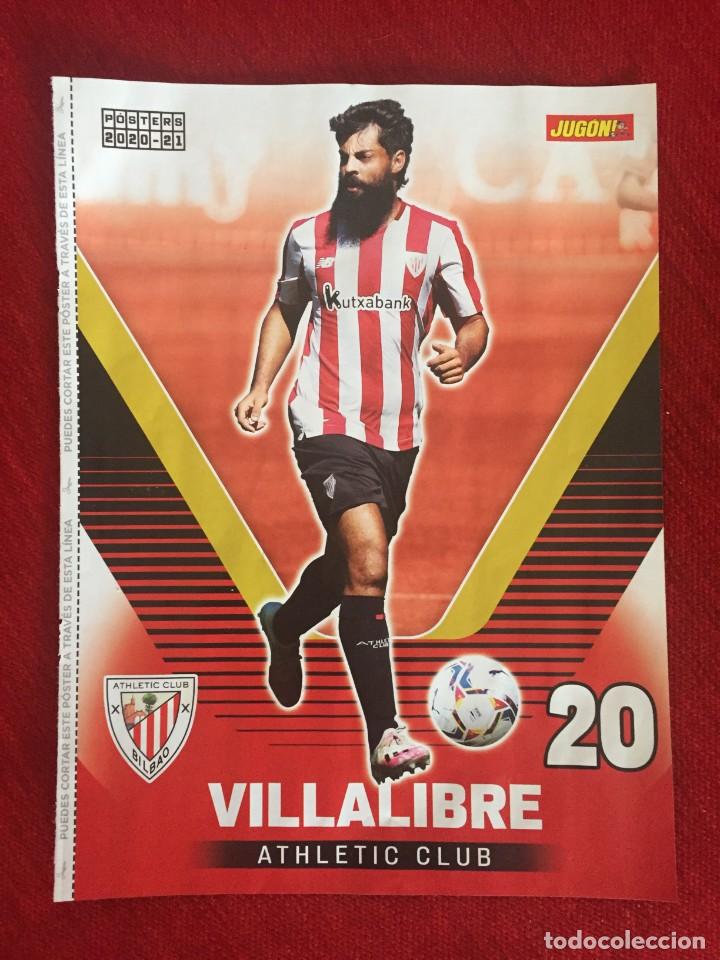 Collezionismo sportivo: CARTEL POSTER REVISTA JUGON VILLALIBRE ATHLETIC BILBAO ARAUJO BARCELONA
