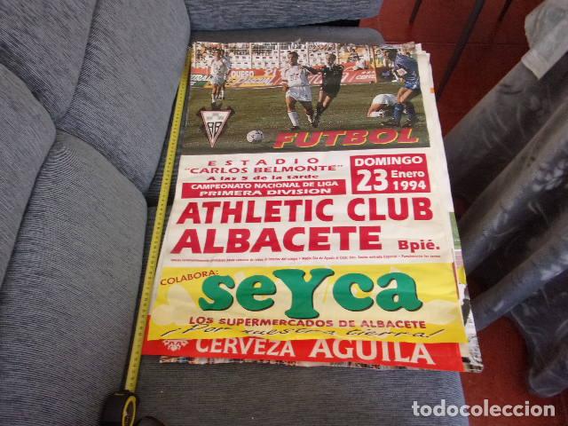 Sammelleidenschaft Sport: cartel campeonato 1 division Atc.Club-Albacete Bpie a&ntilde;o 1994,envio 1 semana