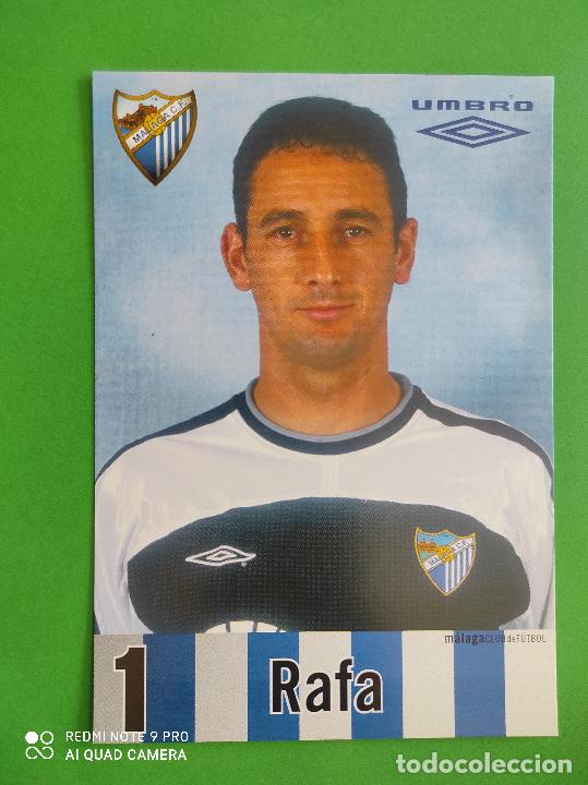 Collezionismo sportivo: FOTO POSTAL MALAGA CF 11,5cm X 16,5cm UMBRO TEMPORADA 02 03 2002 2003 TARJETA N&ordm; 1 RAFA