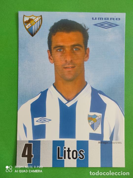 Collezionismo sportivo: FOTO POSTAL MALAGA CF 11,5cm X 16,5cm UMBRO TEMPORADA 02 03 2002 2003 TARJETA N&ordm; 4 LITOS