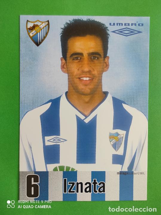 Collezionismo sportivo: FOTO POSTAL MALAGA CF 11,5cm X 16,5cm UMBRO TEMPORADA 02 03 2002 2003 TARJETA N&ordm; 6 IZNATA