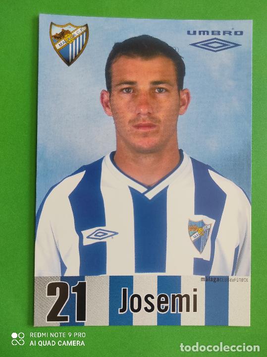 Collezionismo sportivo: FOTO POSTAL MALAGA CF 11,5cm X 16,5cm UMBRO TEMPORADA 02 03 2002 2003 TARJETA N&ordm; 21 JOSEMI