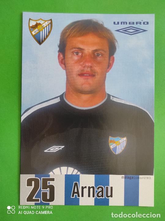 Collezionismo sportivo: FOTO POSTAL MALAGA CF 11,5cm X 16,5cm UMBRO TEMPORADA 02 03 2002 2003 TARJETA N&ordm; 25 ARNAU