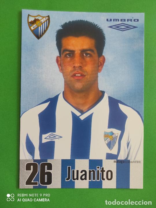 Collezionismo sportivo: FOTO POSTAL MALAGA CF 11,5cm X 16,5cm UMBRO TEMPORADA 02 03 2002 2003 TARJETA N&ordm; 26 JUANITO