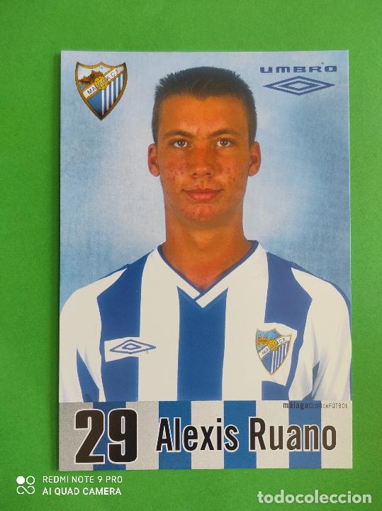 Sammelleidenschaft Sport: FOTO POSTAL MALAGA CF 11,5cm X 16,5cm UMBRO TEMPORADA 02 03 2002 2003 TARJETA N&ordm; 29 ALEXIS RUANO