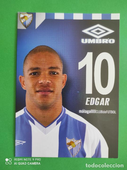 Sammelleidenschaft Sport: FOTO POSTAL MALAGA CF 11,5cm X 16,5cm UMBRO TEMPORADA 03 04 2003 2004 TARJETA N&ordm; 10 EDGAR