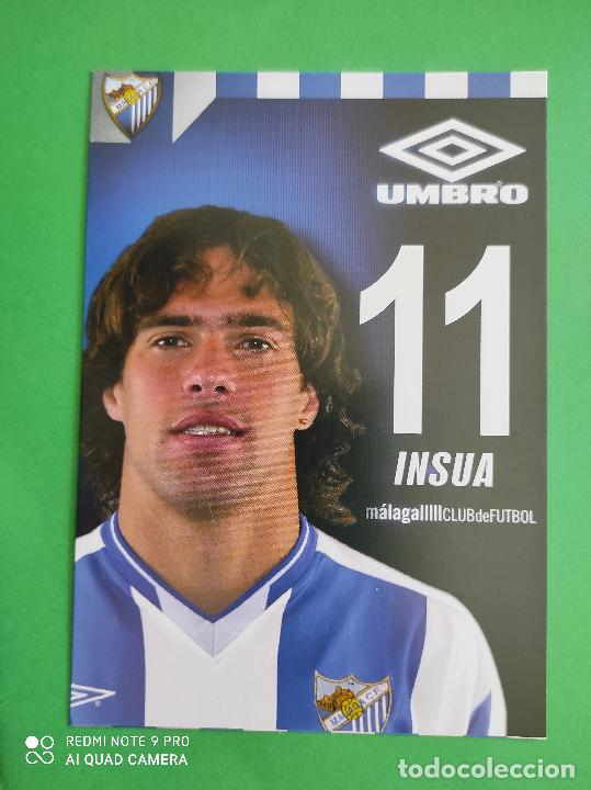 Collectionnisme sportif: FOTO POSTAL MALAGA CF 11,5cm X 16,5cm UMBRO TEMPORADA 03 04 2003 2004 TARJETA N&ordm; 11 INSUA