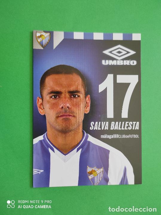 Collectionnisme sportif: FOTO POSTAL MALAGA CF 11,5cm X 16,5cm UMBRO TEMPORADA 03 04 2003 2004 TARJETA N&ordm; 17 SALVA BALLESTA