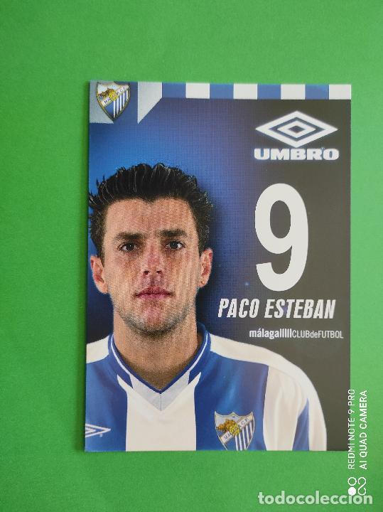 Collectionnisme sportif: FOTO POSTAL MALAGA CF 11,5cm X 16,5cm UMBRO TEMPORADA 03 04 2003 2004 TARJETA N&ordm; 9 PACO ESTEBAN
