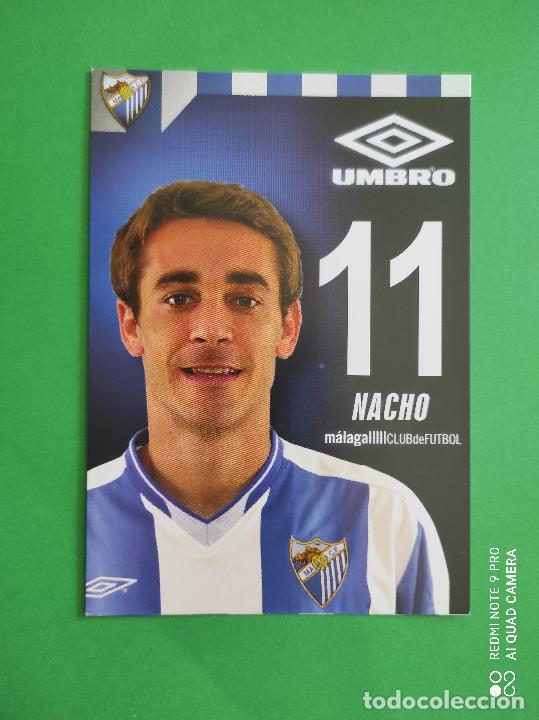 Collectionnisme sportif: FOTO POSTAL MALAGA CF 11,5cm X 16,5cm UMBRO TEMPORADA 03 04 2003 2004 TARJETA N&ordm; 11 NACHO