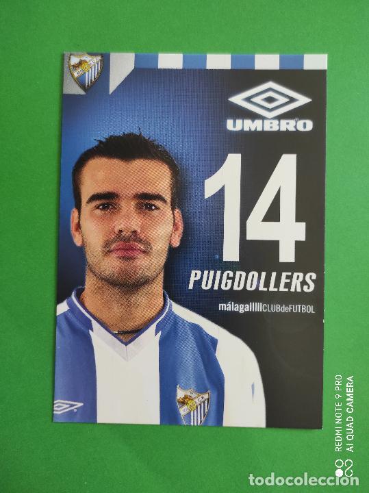 Collectionnisme sportif: FOTO POSTAL MALAGA CF 11,5cm X 16,5cm UMBRO TEMPORADA 03 04 2003 2004 TARJETA N&ordm; 14 PUIGDOLLERS