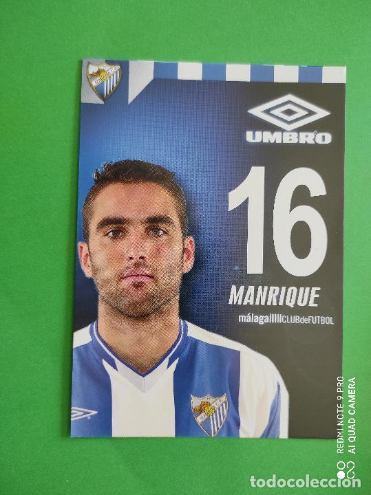 Collectionnisme sportif: FOTO POSTAL MALAGA CF 11,5cm X 16,5cm UMBRO TEMPORADA 03 04 2003 2004 TARJETA N&ordm; 16 MANRIQUE