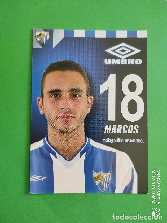 Collectionnisme sportif: FOTO POSTAL MALAGA CF 11,5cm X 16,5cm UMBRO TEMPORADA 03 04 2003 2004 TARJETA N&ordm; 18 MARCOS